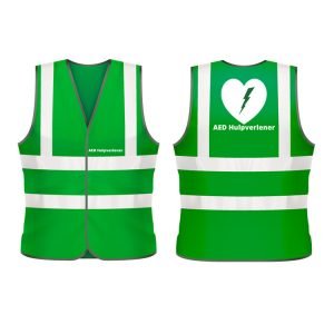 AED Hulpverlener veiligheidshesje (groen)
