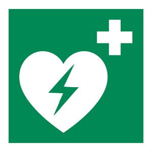 AED sticker pictogram