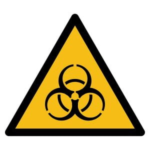 Pictogram bord waarschuwing Biologisch gevaar NEN EN ISO 7010