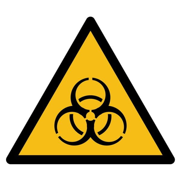 Pictogram bord waarschuwing Biologisch gevaar NEN EN ISO 7010