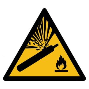 Pictogram bord waarschuwing Gasflessen NEN EN ISO 7010