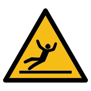 Pictogram bord waarschuwing Gevaar Uitglijden NEN EN ISO 7010