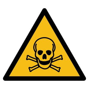 Pictogram bord waarschuwing Gifitige Stoffen NEN EN ISO 7010