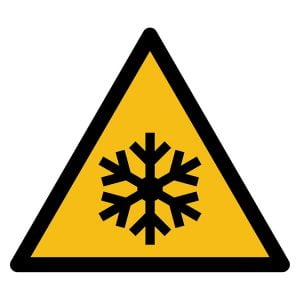 Pictogram bord waarschuwing Lage Temperatuur NEN EN ISO 7010