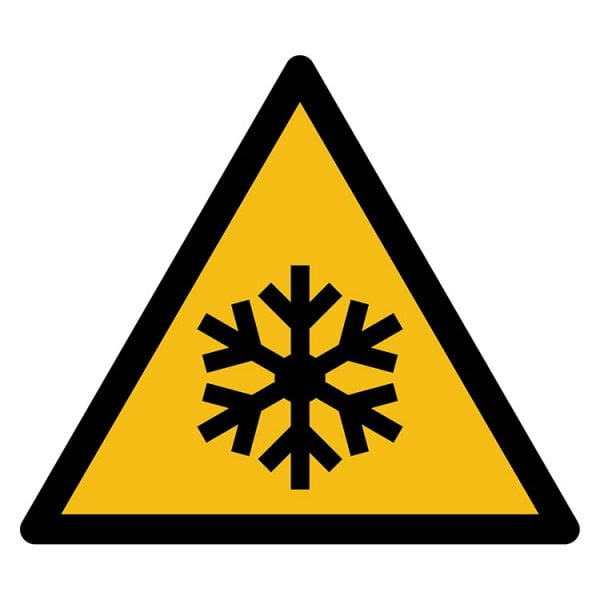 Pictogram bord waarschuwing Lage Temperatuur NEN EN ISO 7010