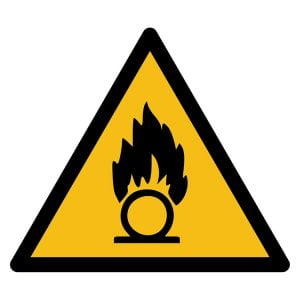Pictogram bord waarschuwing Oxiderende stoffen NEN EN ISO 7010