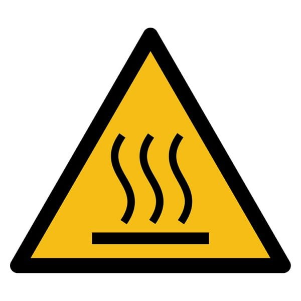 Pictogram bord waarschuwing Warm Oppervlak NEN EN ISO 7010
