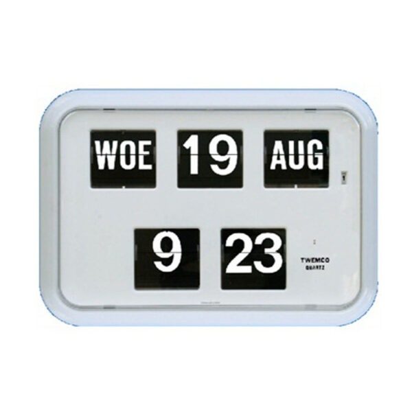 Kalenderklok QD-35 wit